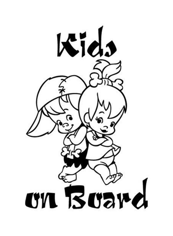 Generic 10-Piece Kids On Board Cute Cartoon Warning Car Sticker Window Decoration Vinyl Decal 