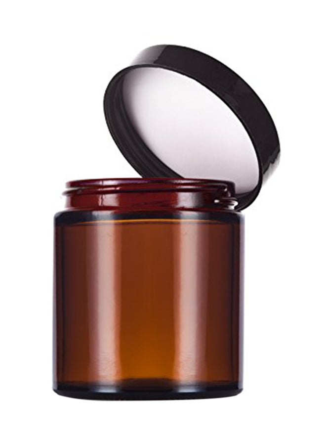 JUVITUS 2 Pack Glass Straight Sided Jar Black/Brown  - Image 2