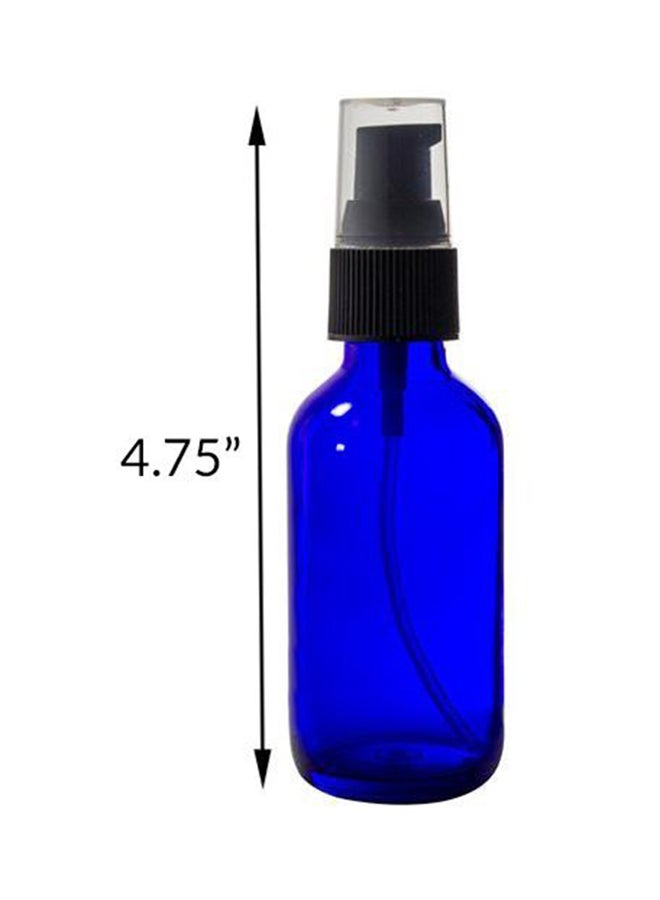 JUVITUS 12 Pack Glass Boston Round Treatment Pump Bottle Blue  - Image 2