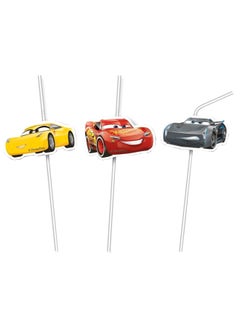 Procos Cars 3 Medallion Drinking Straws 87806  - Image 1