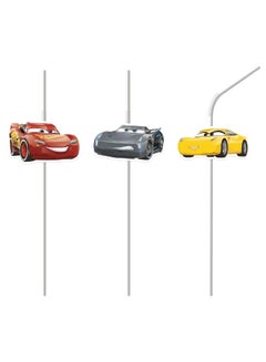 Procos Cars 3 Medallion Drinking Straws 87806  - Image 2
