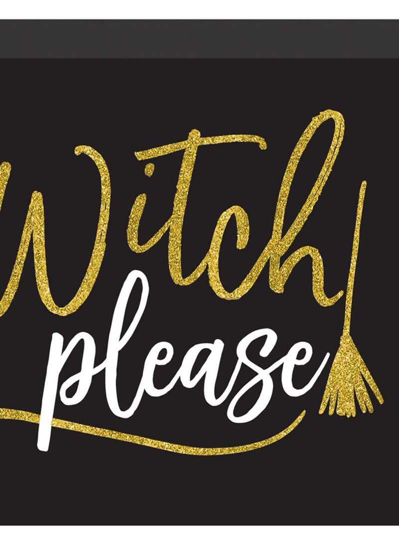 Amscan Glitter Witch Please Block Sign 242323 - Image 2