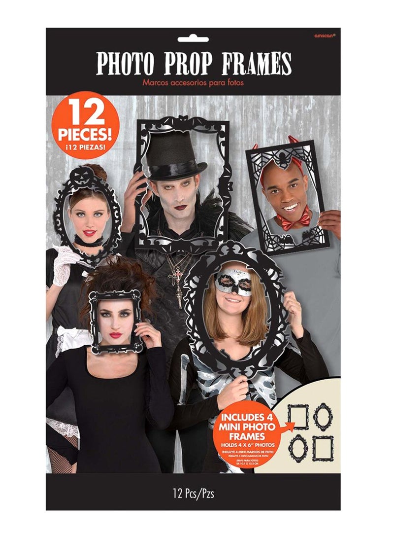 Amscan 12-Piece Gothic Photo Booth Frame Set 3900183 19.69 x 52.71cm - Image 1