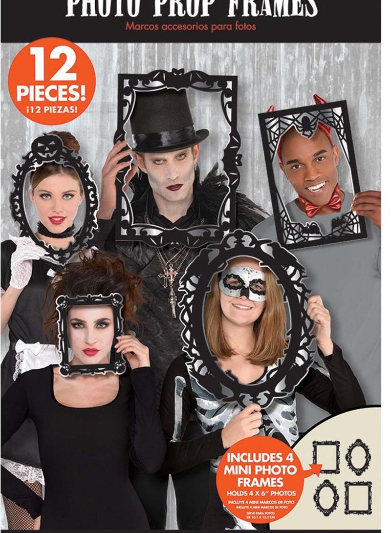 Amscan 12-Piece Gothic Photo Booth Frame Set 3900183 19.69 x 52.71cm - Image 2