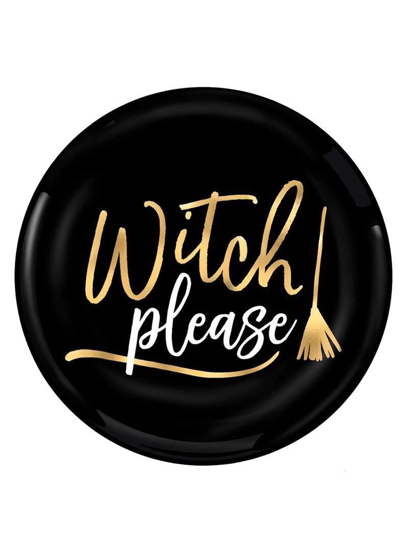 Amscan 4-Piece Witch Please Plate Set 430759 4 x 7.5inch - Image 1