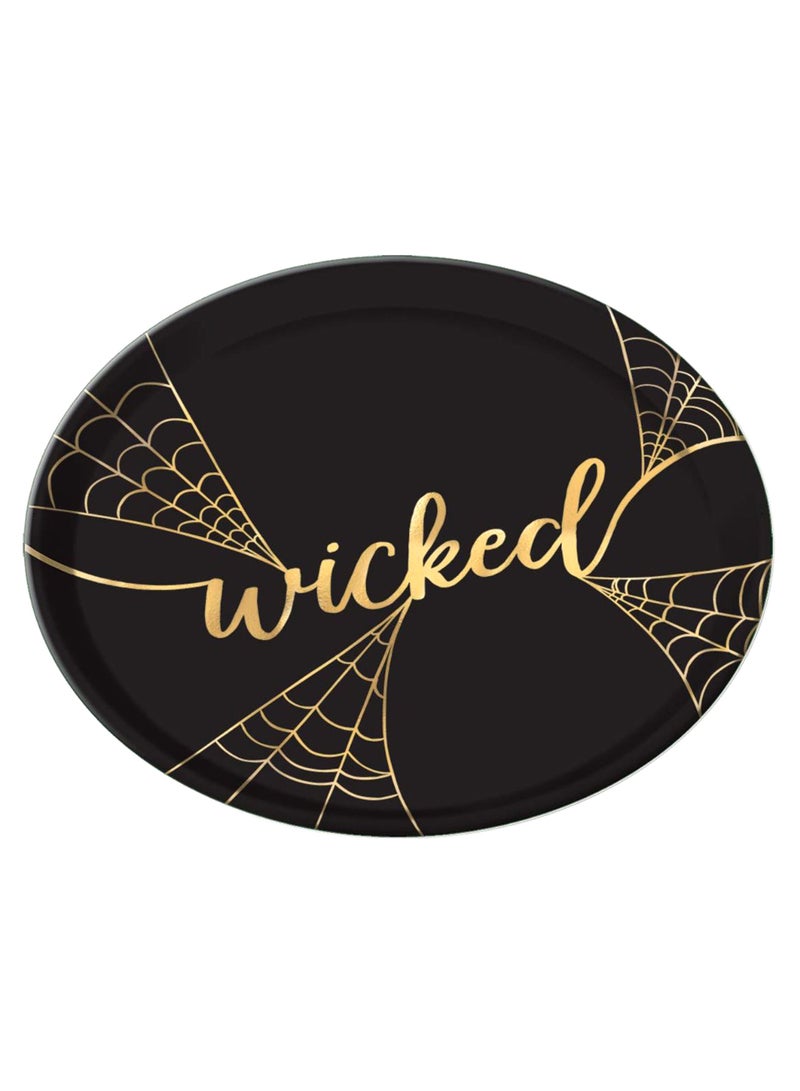 أمسكان طبق بطبعة كلمة "Wicked" طراز 430761 14بوصة - Image 1