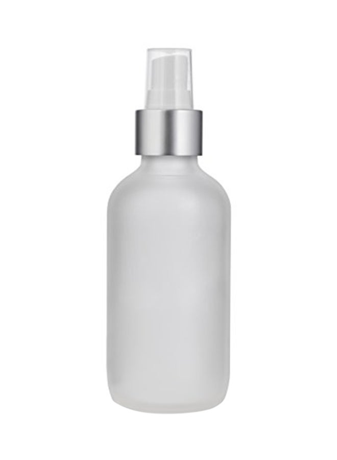 JUVITUS 6 Pack Frosted Glass Boston Round Bottle With Fine Mist Sprayer, Funnel And Labels White  - Image 1