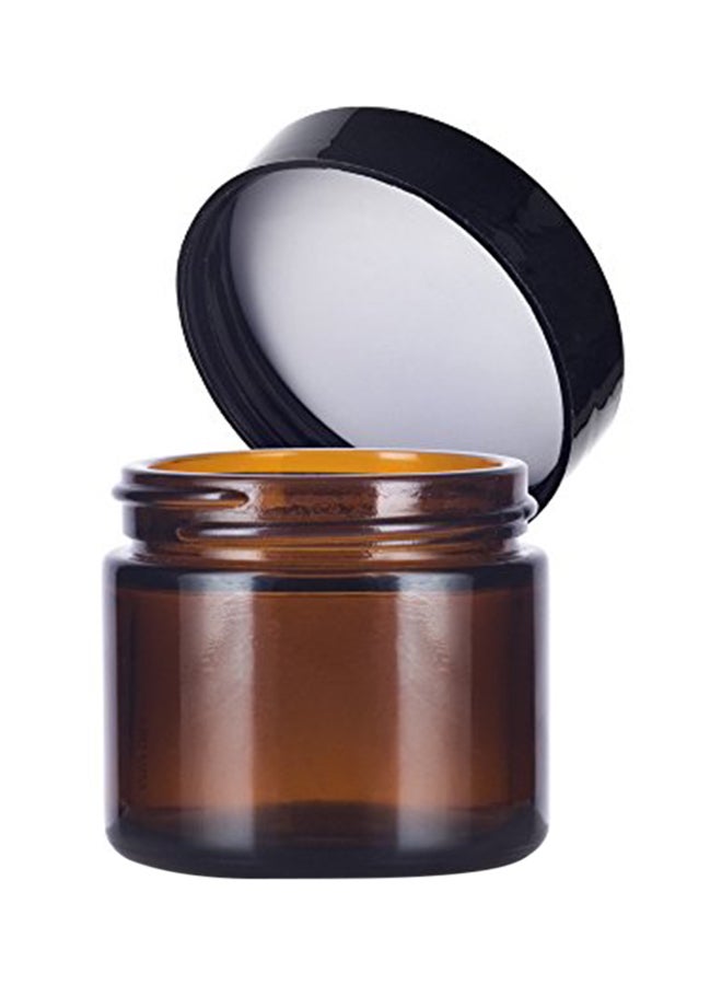 JUVITUS 12 Pack Glass Straight Sided Jar With Foam Lined Lid, Spatulas And Labels Brown/Black - Image 2