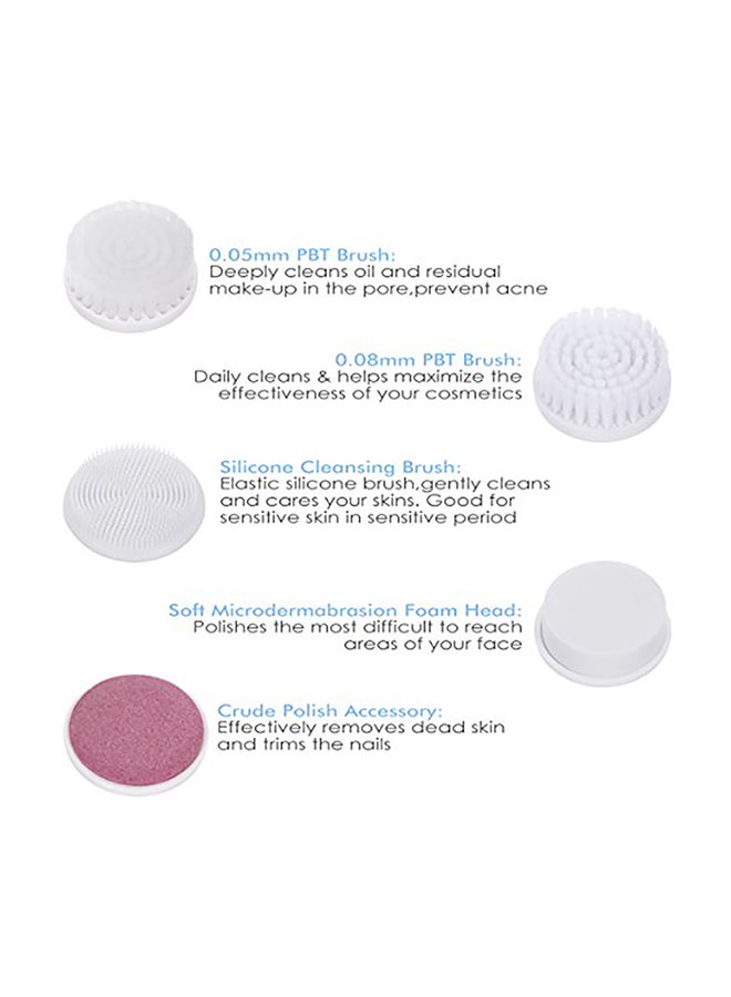 Cnaier 5 in 1 Advanced Cleansing System With Facial Brush White  - Image 3