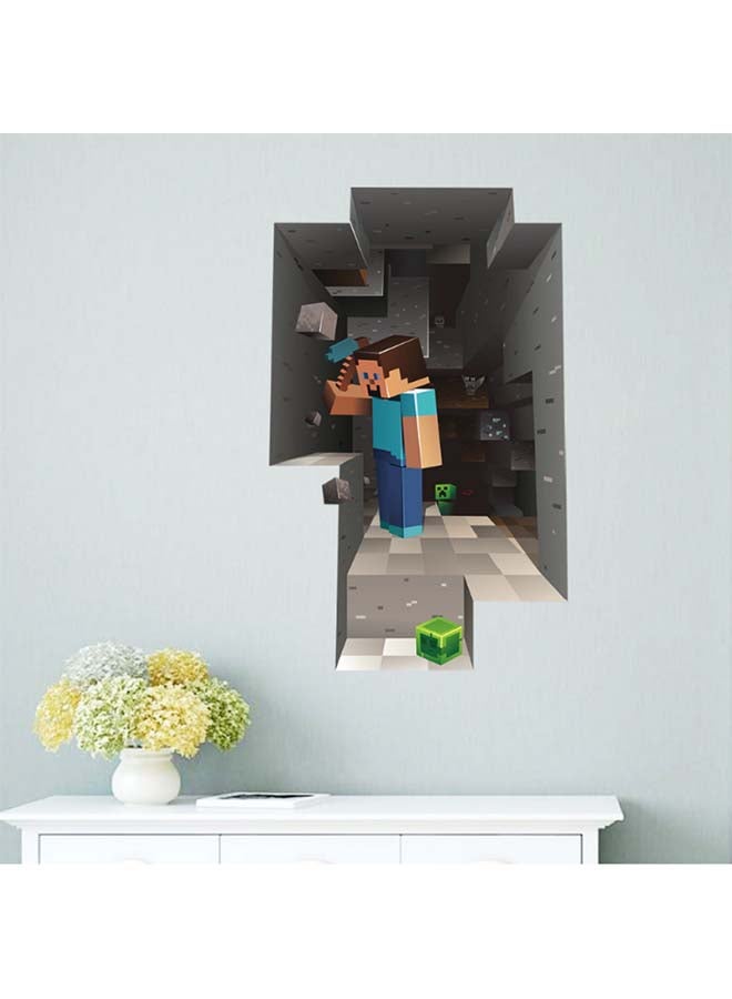 ملصق بتصميم ثلاثي الأبعاد لوجه بقبعة بيني من ماي ورلد أوف ذا كريبر متعدد الألوان 60x90سم