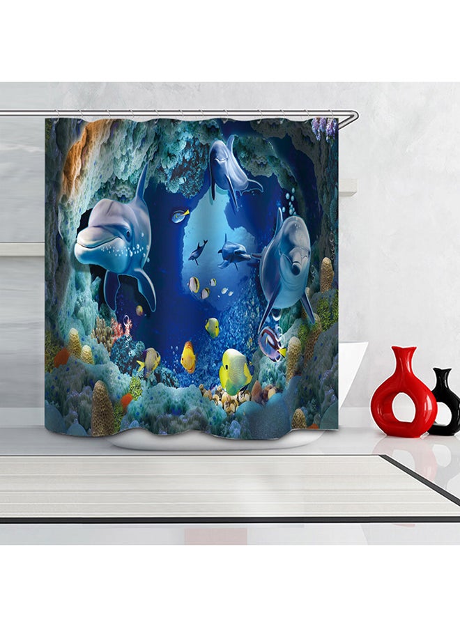 Waterproof Shower Curtain Multicolour 180X180X0.3cm - Image 3