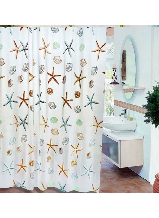 Starfish Shower Curtain Multicolour 180X200cm - Image 2