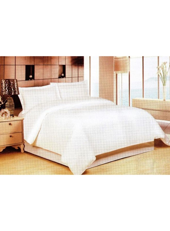 6-Piece Hotel Double-Sided King Size Comforter Set Microfiber White