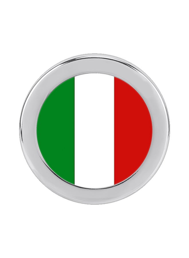 Generic Italian Flag Pattern Front Grill Metal Decorative Sticker  - Image 1