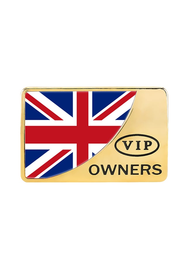 Generic UK Flag Pattern Metal Decorative Sticker  - Image 1