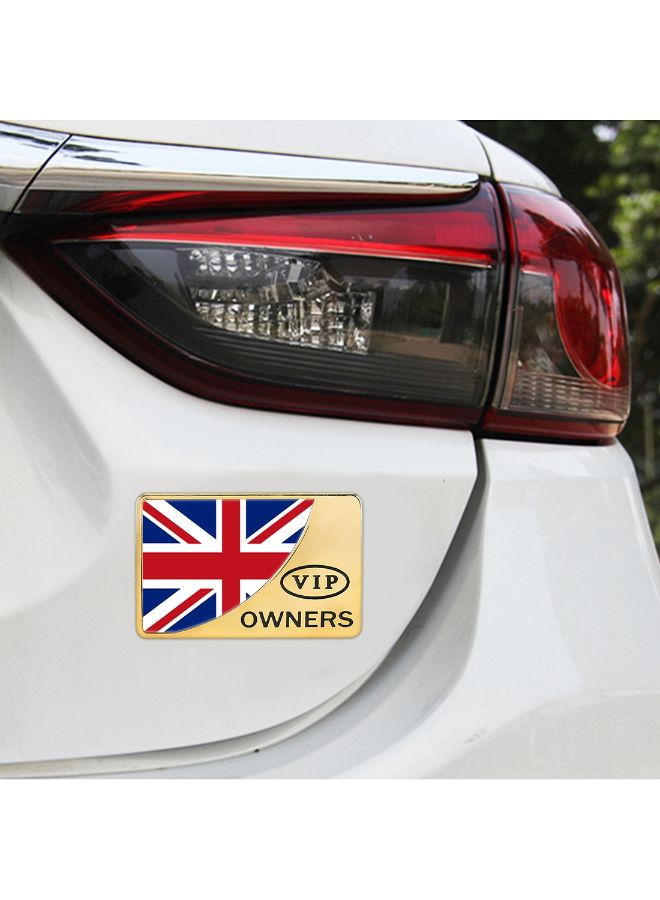 Generic UK Flag Pattern Metal Decorative Sticker  - Image 4