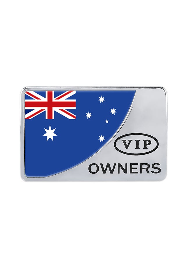 Generic Australia Flag Pattern Metal Decorative Sticker  - Image 1