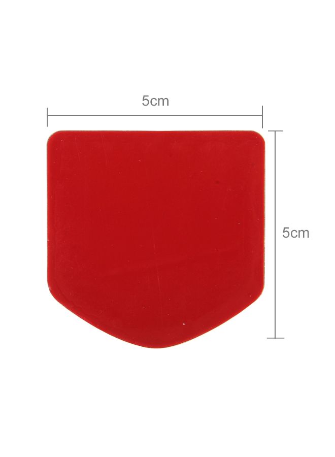 Generic French Flag Style Shield Shape Metal Car Badge Sticker  - Image 2