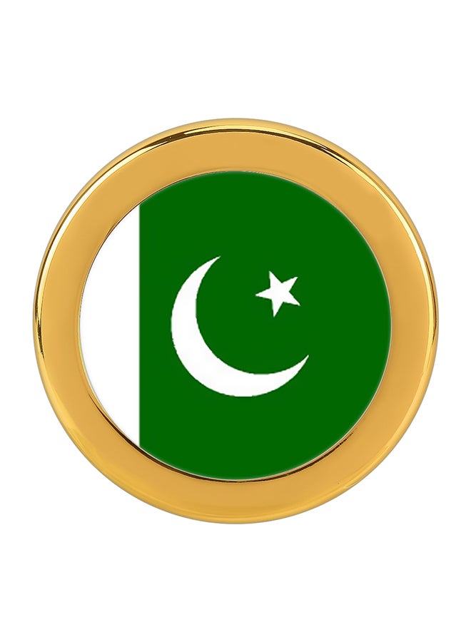 Generic Pakistan Flag Pattern Metal Decorative Sticker  - Image 1