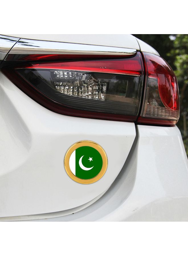 Generic Pakistan Flag Pattern Metal Decorative Sticker  - Image 4