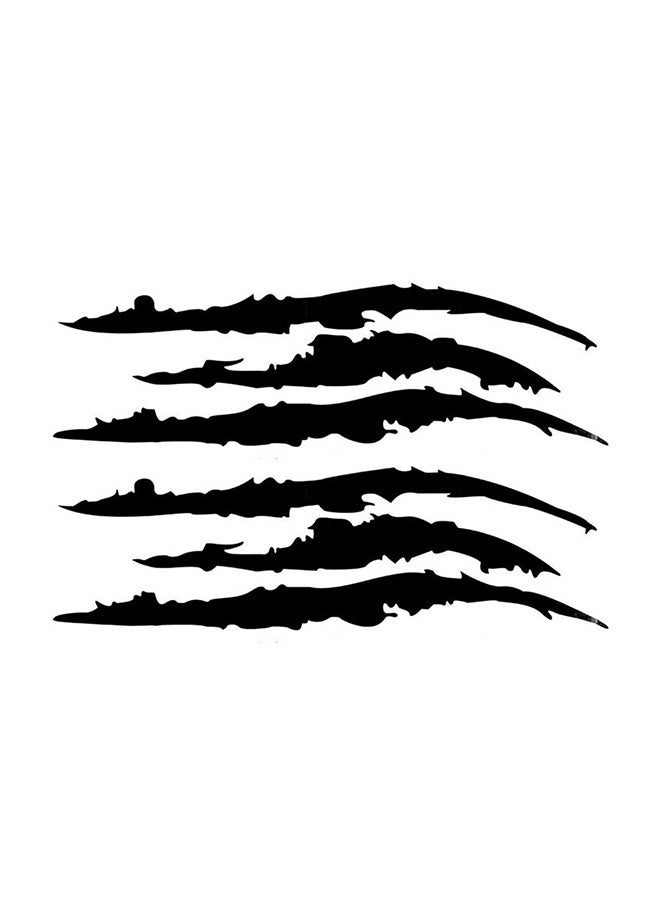 Generic 2-Piece Reflective Monster Scratch Stripe Claw Marks Car Sticker  - Image 1