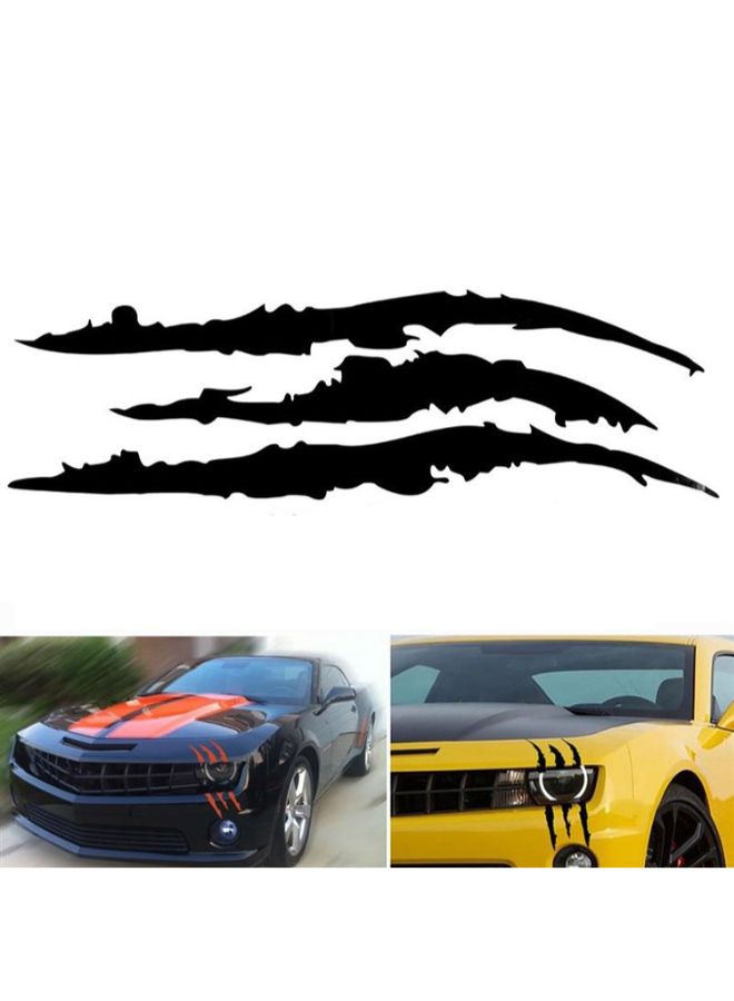 Generic 2-Piece Reflective Monster Scratch Stripe Claw Marks Car Sticker  - Image 2