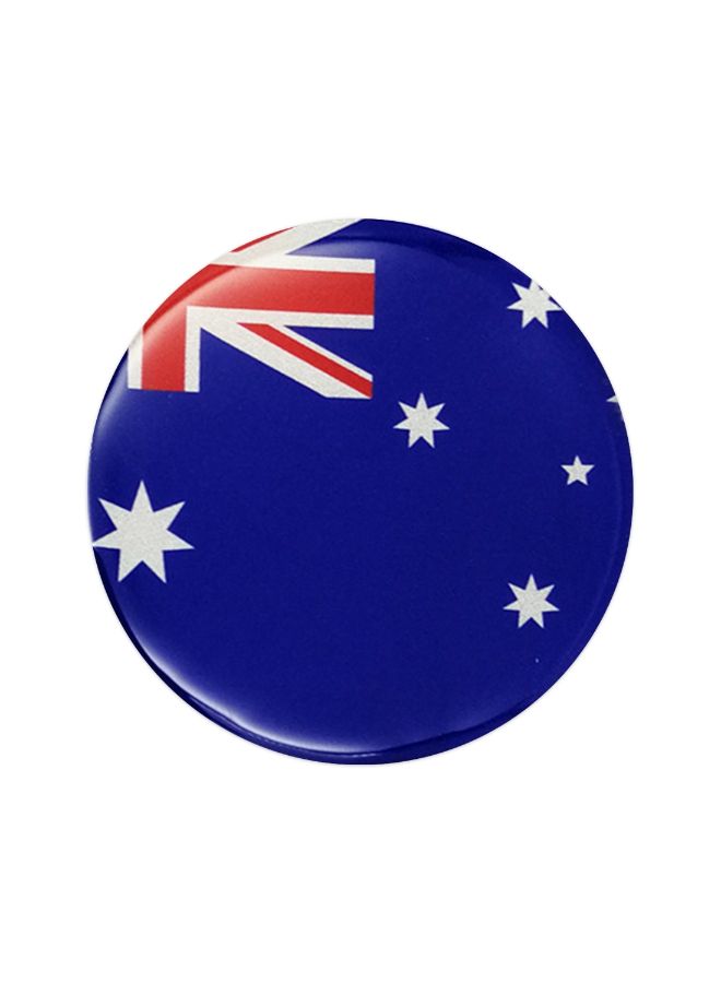 Generic 4-Piece Australian Flag Pattern Car Wheel Hub Metal Decorative Sticker  - Image 2