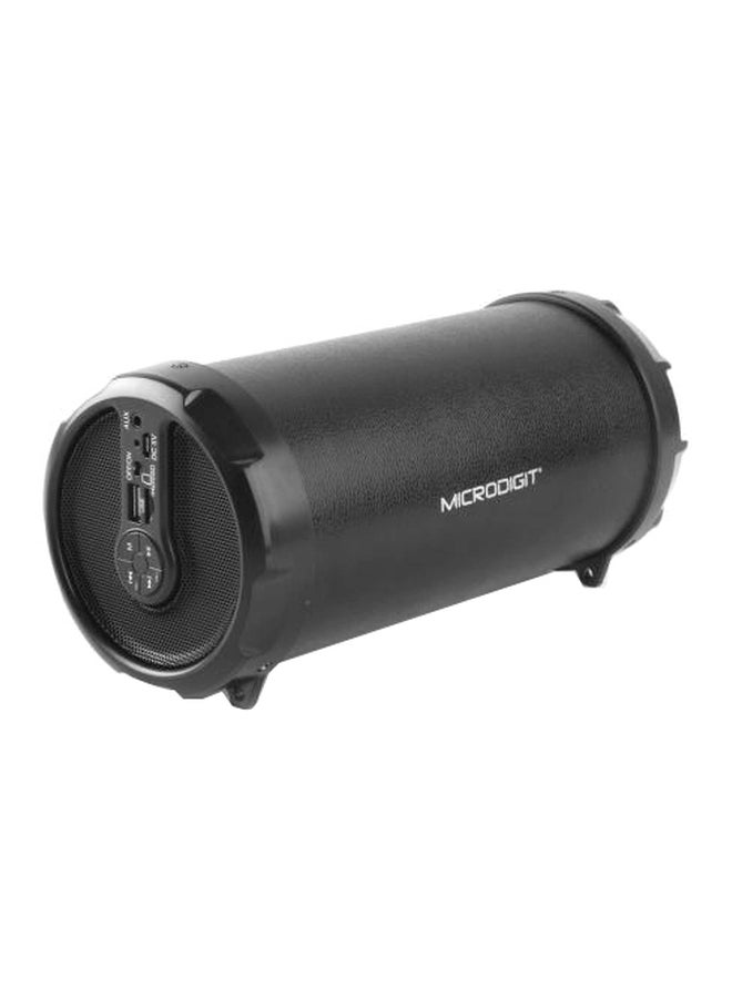 Microdigit Portable Bluetooth Drum Speaker Black