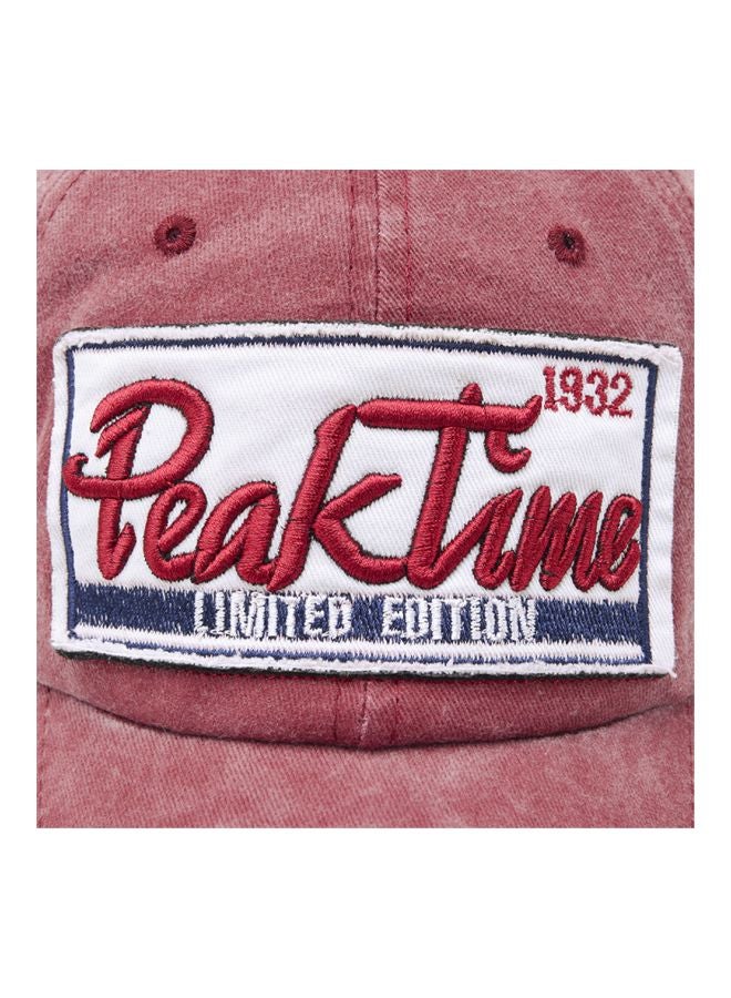 Peak Time Limited Edition Cricket Cap Red - Image 5