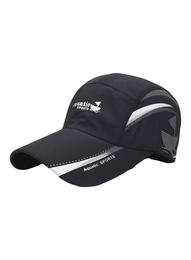 Printed Sports Cap Black/White/Grey
