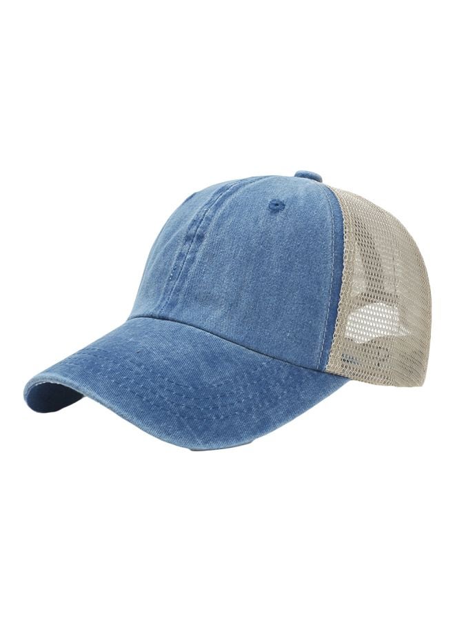 Embroidered Cap Blue/Grey