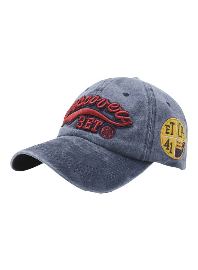 Embroidered Cap Blue