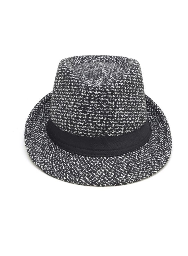 قبعة جاز واقية من الشمس أسود/ أبيض - Image 2