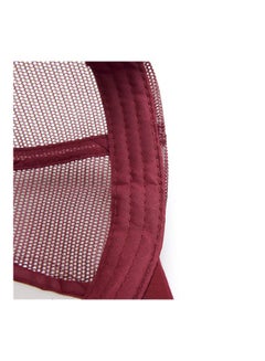 Generic Embroidered Cricket Cap Maroon/White  - Image 5