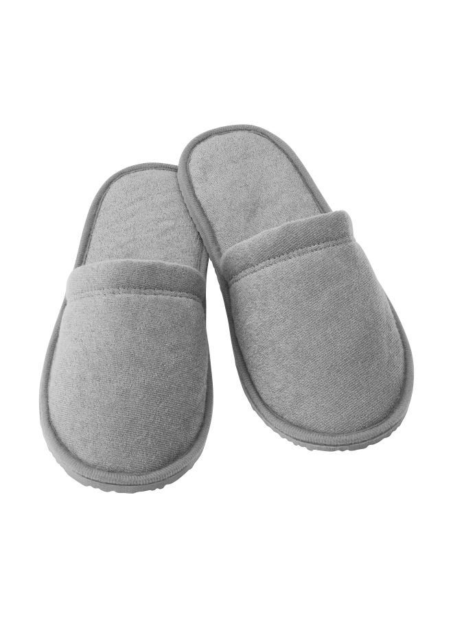 Polyester Bath Slippers Grey L/XL - v1569586834/N30401584A_1