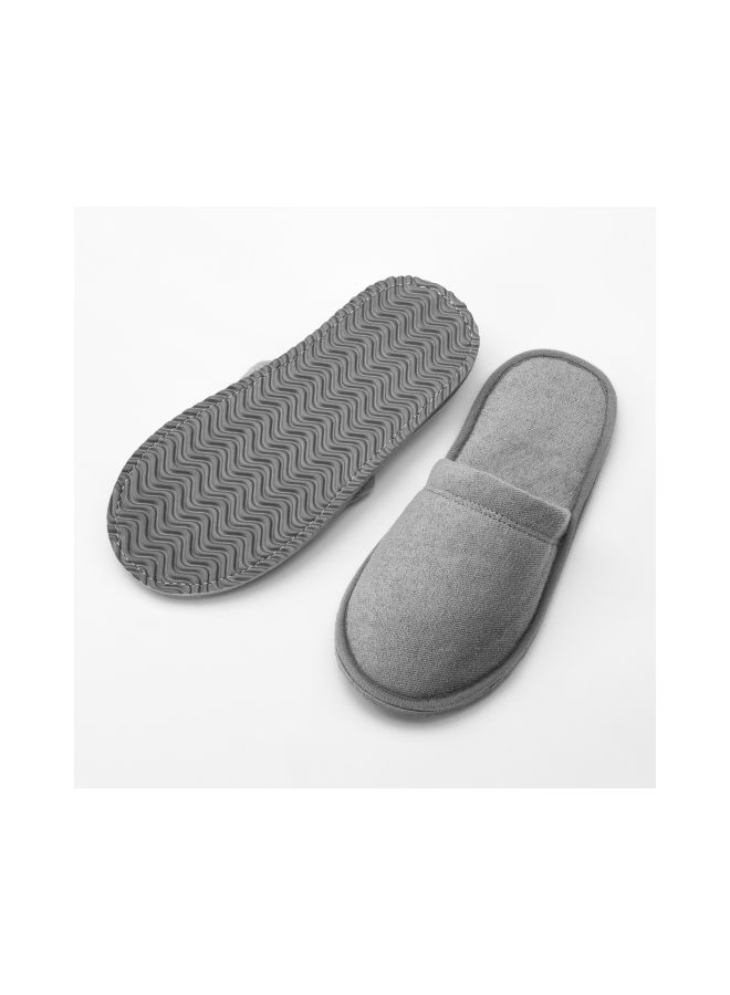 Polyester Bath Slippers Grey L/XL - v1569586834/N30401584A_3