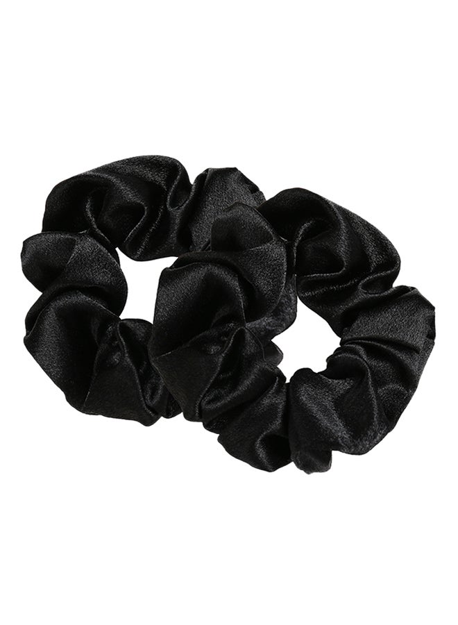 Generic 2-Piece Hair Tie Band Black 