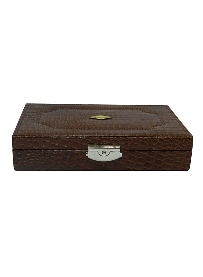 LAVERI LEATHER Capacity Of 7 Designer Pen Ring And Cufflink Box  - Image 2