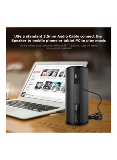 Zealot S8 Bluetooth Wireless Speaker Cover Touch Control Handsfree with Mic Black  - Image 2