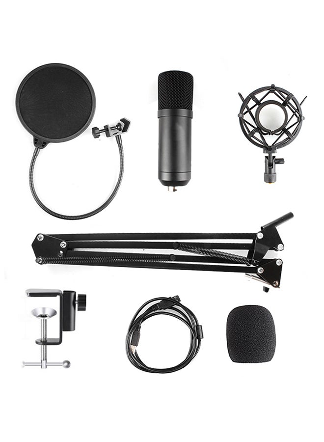 مجموعة أدوات ميكروفون مكثف قابل للتعديل BM-800 أسود - Image 1