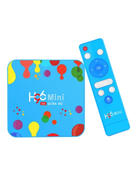 H96 Mini 6K Ultra HD Android Television Box With Dual WiFi H96 Blue
