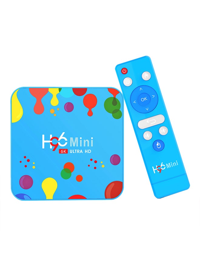 H96 Mini 6K Ultra HD Android Television Box With Dual WiFi H96 Blue