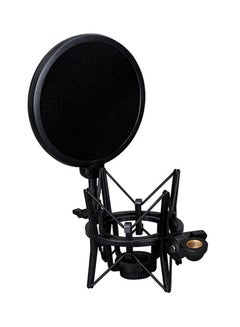 SH-100 Portable Shock Mount Mic Shock Holder for Microphones SH-100 Black