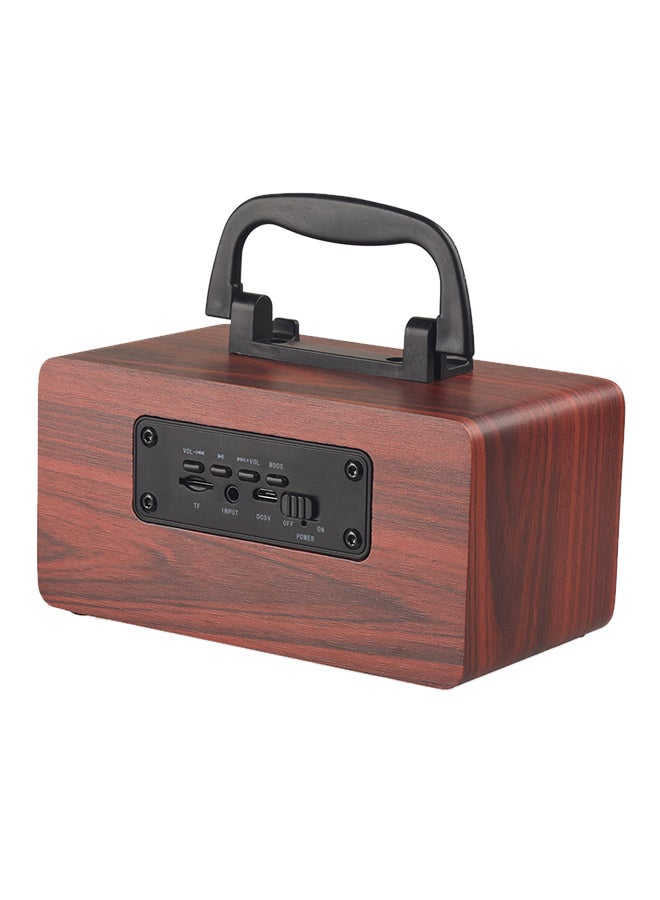 Generic - Portable Bluetooth Speaker Wooden Player Built-in Battery with TF Audio Soundbar Brown - Image 1