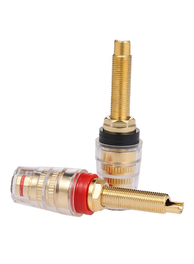 Generic 1 Pair 24-Gold Plated Longer Speaker Terminals V6540 Gold  - Image 1