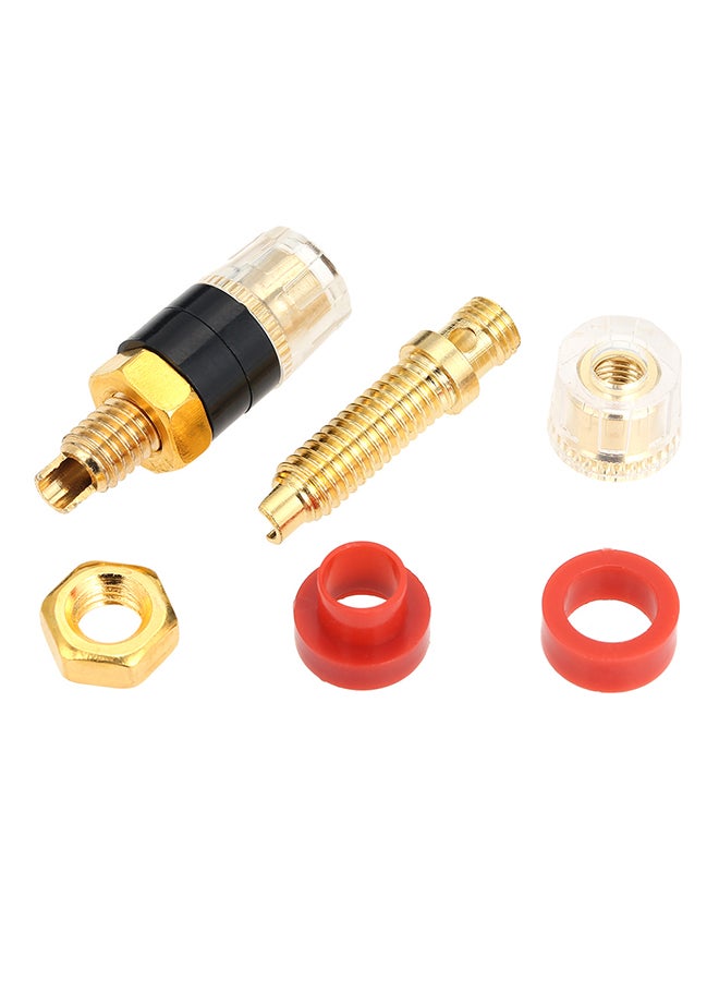 1 Pair Audio Amplifier Transparent Terminals V6541 Gold  - Image 3