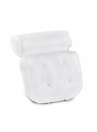3D Mesh Spa Bath Pillow With Suction Cups White - v1569590090/N29276593A_1