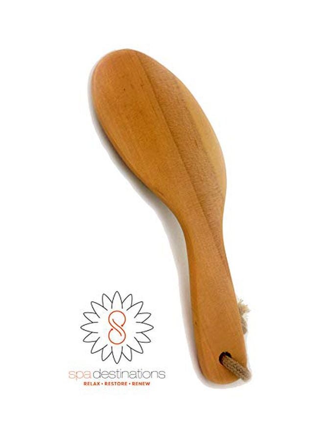 سبا ديستينايشنز فرشاة للجسم بشعيرات خشنة بني - Image 2