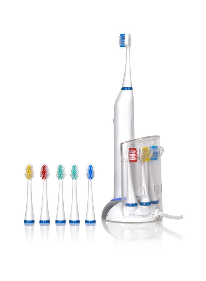 Wellness Oral Care 11-Piece Rechargeable Sonic Toothbrush With Replacement Heads Multicolour  - Image 2