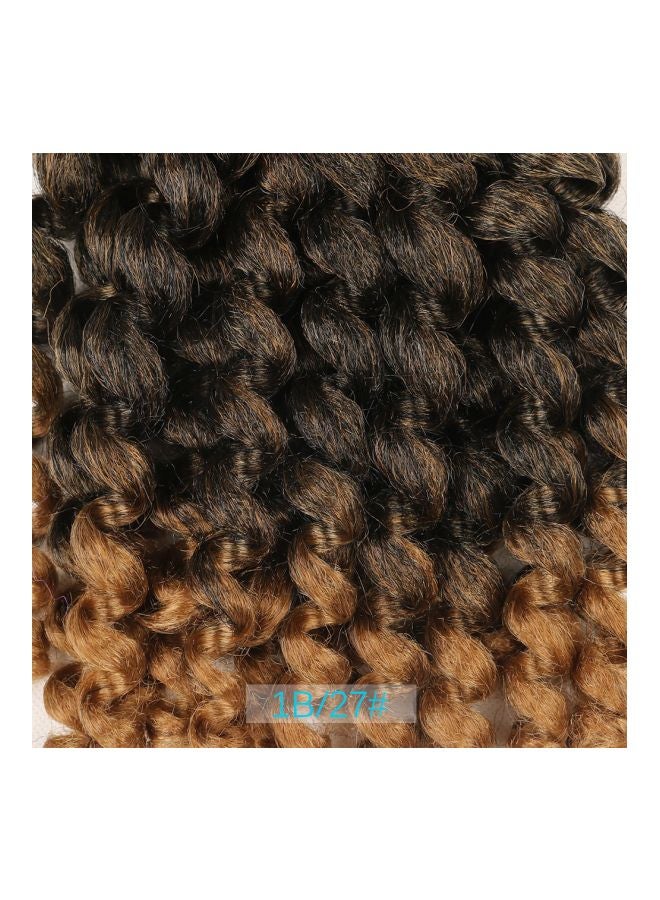 Xtrend - Pack Of 5 Curly Hair Extension Strands Brown/Black 8inch - Image 1